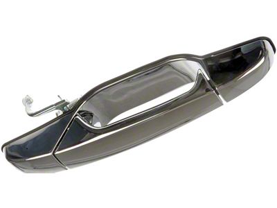 Exterior Door Handle; Front Right; Chrome; Metal; Plastic; Original Design; Without Keyhole (07-14 Silverado 2500 HD)