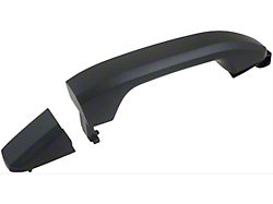Exterior Door Handle; Rear Right and Left; Textured Black; Plastic; Without Passive Entry (09-19 Silverado 2500 HD)