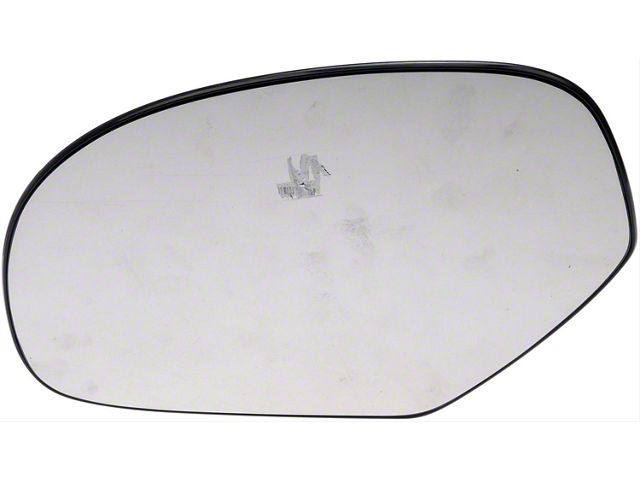 Door Mirror Glass; Plastic Backed; Left; Manual; With Single Glass (07-14 Silverado 2500 HD)