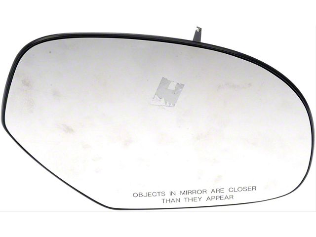 Door Mirror Glass; Plastic Backed; Right; Manual; With Single Glass (07-14 Silverado 2500 HD)