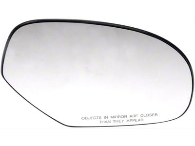 Door Mirror Glass; Plastic Backed; Right; Power; With Heated and Single Glass (07-14 Silverado 2500 HD)