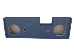 Dual 10-Inch Down Firing Subwoofer Box; Carpeted (20-26 Silverado 2500 HD Crew Cab)