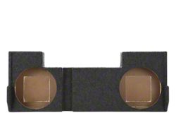 Dual 12-Inch Down Firing Subwoofer Box; Carpeted (01-06 Silverado 2500 HD Crew Cab)