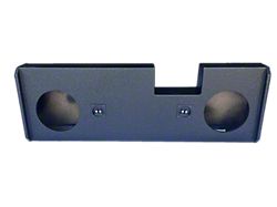 Dual 12-Inch Ported Down Firing Subwoofer Box; Poly Coated (20-26 Silverado 2500 HD Crew Cab)