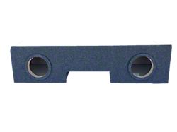 Dual 8-Inch Front Firing Subwoofer Box; Carpeted (01-06 Silverado 2500 HD Extended Cab)