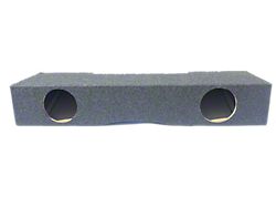 Dual 8-Inch Front Firing Subwoofer Box; Carpeted (07-14 Silverado 2500 HD Crew Cab)