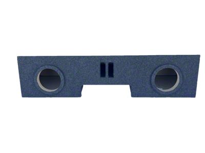 Dual 8-Inch Ported Front Firing Subwoofer Box; Carpeted (01-06 Silverado 2500 HD Extended Cab)
