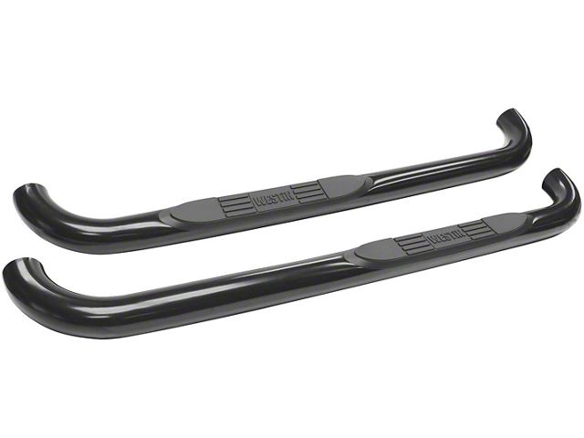 E-Series 3-Inch Nerf Side Step Bars; Black (15-19 Silverado 2500 HD Regular Cab)