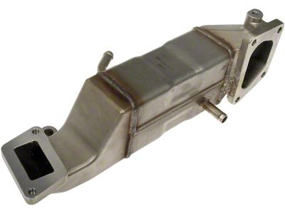 EGR Exhaust Gas Recirculation Cooler; To EGR Valve at Front (11-16 6.6L Duramax Silverado 2500 HD)