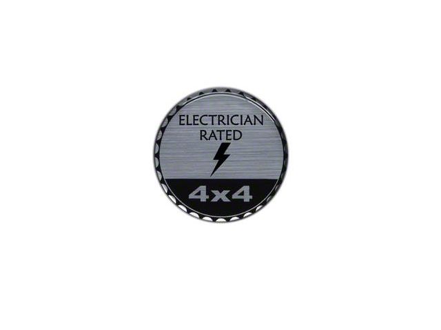 Electrician Rated Badge (Universal; Some Adaptation May Be Required)