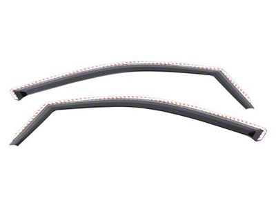 Putco Element Tinted Window Visors; Channel Mount; Front (20-25 Silverado 2500 HD Double Cab, Crew Cab)