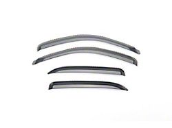 Putco Element Tinted Window Visors; Channel Mount; Front and Rear (07-13 Silverado 2500 HD Extended Cab)