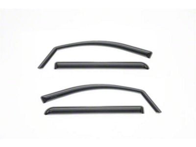Putco Element Tinted Window Visors; Channel Mount; Front and Rear (15-19 Silverado 2500 HD Crew Cab)
