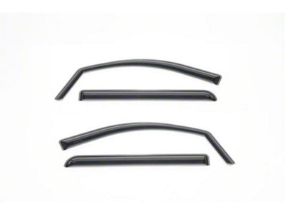 Putco Element Tinted Window Visors; Channel Mount; Front and Rear (15-19 Silverado 2500 HD Crew Cab)