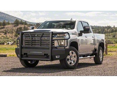 Elevation Aluminum Front Bumper; Fine Textured Black (20-23 Silverado 2500 HD)