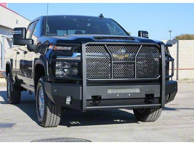 Elevation Front Bumper; Fine Textured Black (24-26 Silverado 2500 HD)