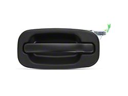 Exterior Door Handle; Metal Handle; Primered Black; Rear Driver Side (01-06 Silverado 2500 HD Crew Cab)