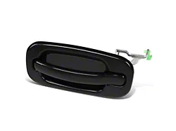 Exterior Door Handle; Rear Driver Side; Primed Black (01-06 Silverado 2500 HD Crew Cab)