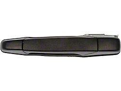 Exterior Door Handle; Rear Left; Textured Black; Without Chrome Lever; Plastic (07-14 Silverado 2500 HD Crew Cab)