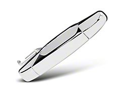 Exterior Door Handle; Rear Passenger Side; Chrome (07-14 Silverado 2500 HD Crew Cab)