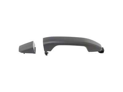 Exterior Door Handle; Rear; Textured Black (15-17 Silverado 2500 HD Crew Cab)