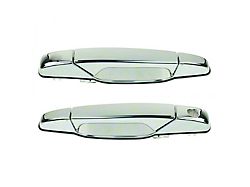 Exterior Door Handles; Front; Chrome (07-14 Silverado 2500 HD)