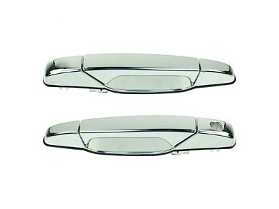 Exterior Door Handles; Front; Chrome (07-14 Silverado 2500 HD)