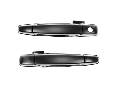 Exterior Door Handles; Front; Paint to Match Black (07-14 Silverado 2500 HD)