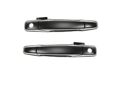 Exterior Door Handles; Front; Paint to Match Black (07-13 Silverado 2500 HD)