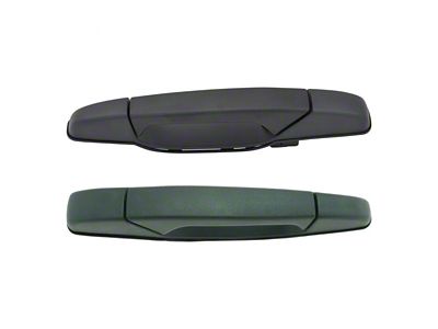 Exterior Door Handles; Rear; Textured Black (07-14 Silverado 2500 HD)