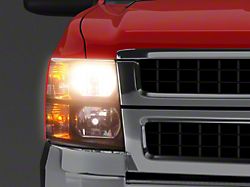 Factory Style Headlights with Clear Lens; Black Housing; Clear Lens (07-14 Silverado 2500 HD)