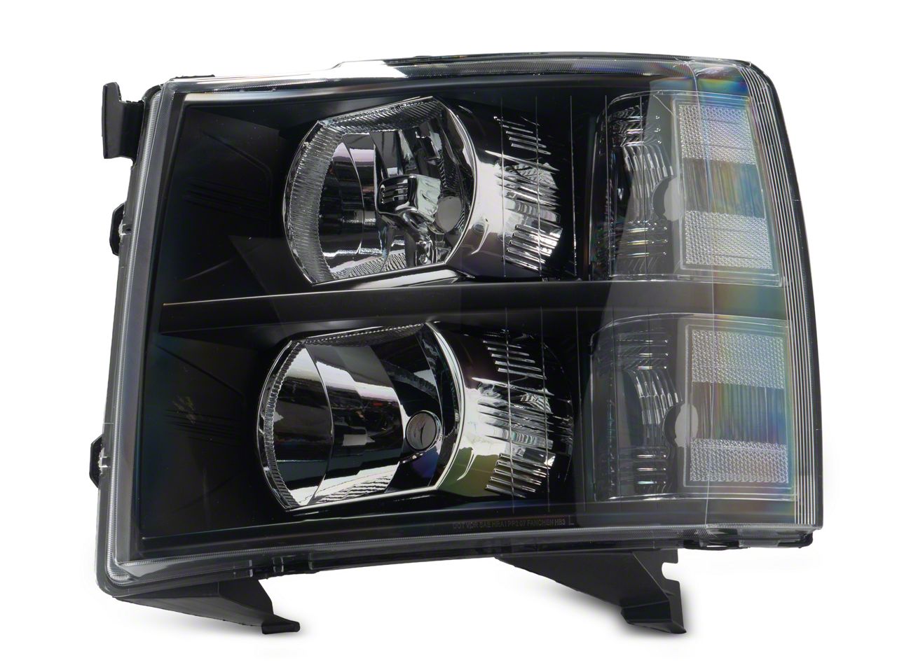 Pair Headlights For 2007-2013 Chevy Silverado 1500 2500 HD Black Front Headlamps - Foto 10