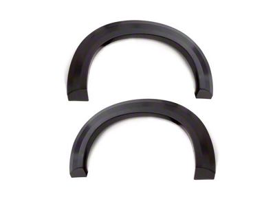 Elite Series Extra Wide Style Fender Flares; Rear; Smooth Black (07-14 Silverado 2500 HD SRW)