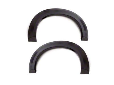 Elite Series Extra Wide Style Fender Flares; Rear; Textured Black (07-14 Silverado 2500 HD SRW)