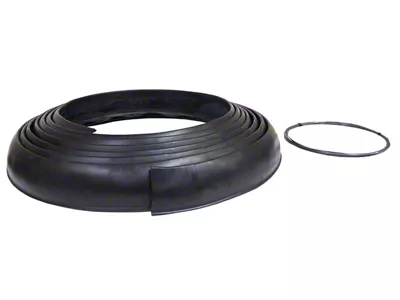 Flexy Flare Extra Wide No-Lip Side Mount Rubber Fender Extensions; 4.25-Inch x 25-Foot Roll (Universal; Some Adaptation May Be Required)