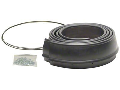 Flexy Flare Heavy Duty Reinforced Rubber Fender Extensions; 2.50-inch x 58-Inch (Universal; Some Adaptation May Be Required)