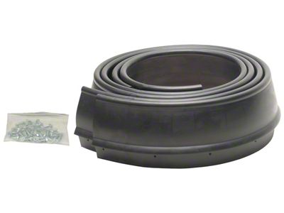 Flexy Flare Heavy Duty Rubber Fender Extensions; 2.50-Inch x 58-Inch (Universal; Some Adaptation May Be Required)