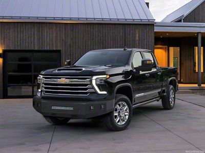 Fortis Front Bumper; Textured Black (24-26 Silverado 2500 HD)