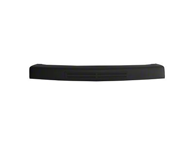 Front Bumper Center Section Cover without Bumper Air Intake Opening; Matte Black (07-10 Silverado 2500 HD w/ Steel Bumper)