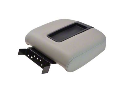 Front Center Console Lid; Light Gray (07-14 Silverado 2500 HD w/ Floor Center Console)