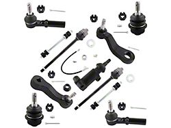 Front Inner and Outer Tie Rod Ends with Idler Arm Bracket, Idler Arm, Pitman Arm and Sway Bar End Links (01-10 Silverado 2500 HD)