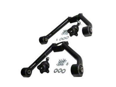 Front Upper Control Arm for 2 to 4-Inch Lift; Black (07-10 Silverado 2500 HD)