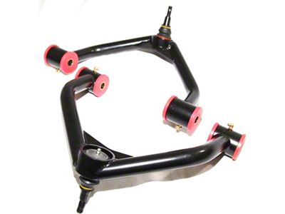 Front Upper Control Arm for 2 to 4-Inch Lift; Black (11-19 Silverado 2500 HD)