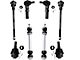 Front Upper Control Arms with Lower Ball Joints, Sway Bar Links and Outer Tie Rods (07-10 Silverado 2500 HD)