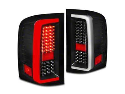 G5 LED Tail Lights; Black Housing; Clear Lens (07-14 Silverado 2500 HD)