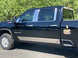 Gas Door Cover Trim; Stainless Steel (20-23 Silverado 2500 HD)