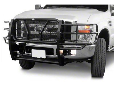 Grille Guard; Pre-Drilled for Front Parking Sensors; Black (15-19 Silverado 2500 HD)