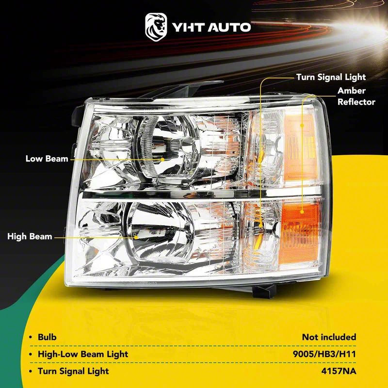 Morimoto Silverado 1500 XB LED Headlights; Chrome Housing; Clear Lens LF543.C (14-15 Silverado 1500