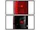 Halogen Tail Light; Chrome Housing; Red Clear Lens; Driver Side (20-21 Silverado 2500 HD w/ Factory Halogen Tail Lights)