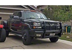HD Replacement Front Bumper with Receiver Hitch; Semi-Gloss Black (03-06 Silverado 2500 HD)